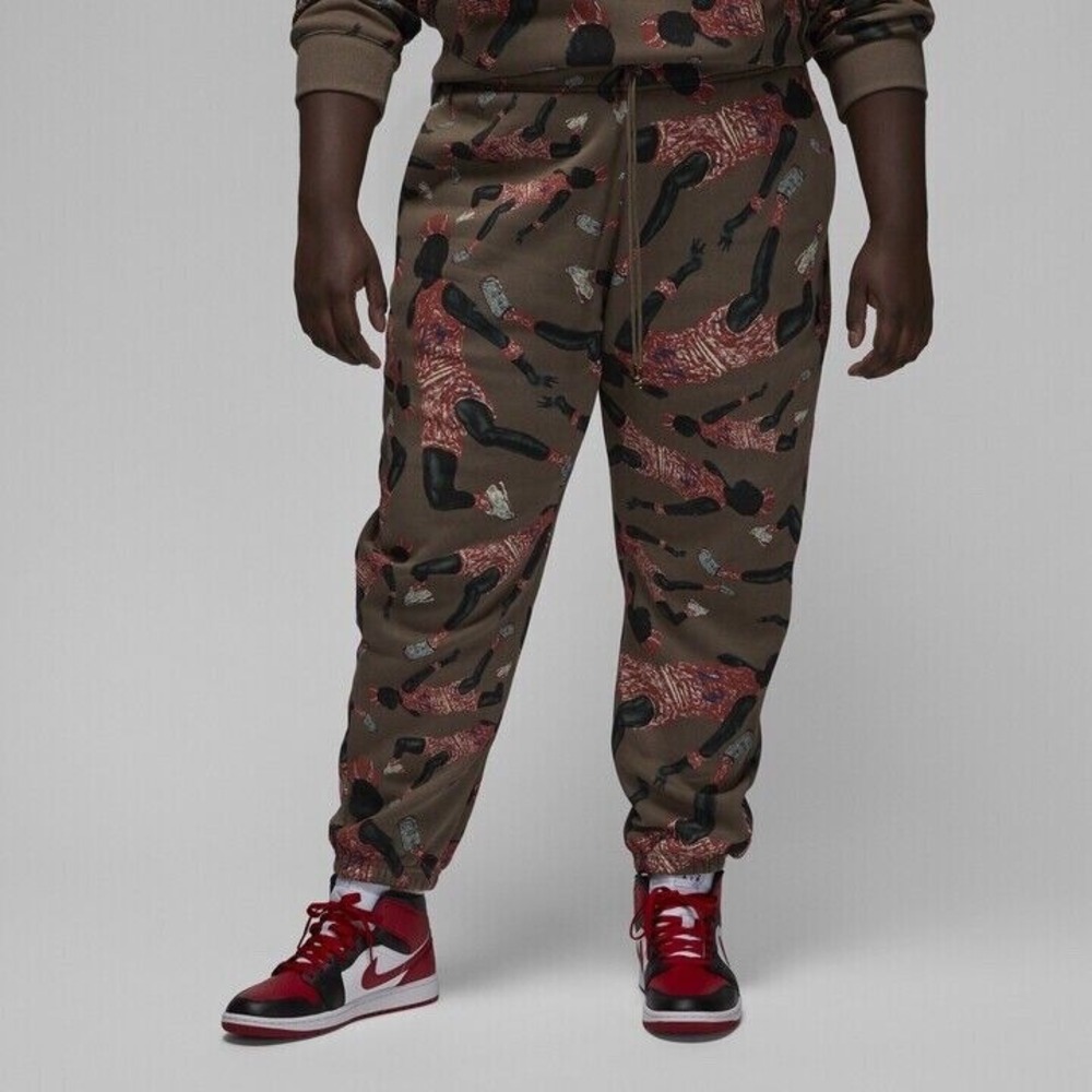 Nike Jordan Womens Artist Series Parker Duncan Brooklyn Fleece Pants Size 2X NWT